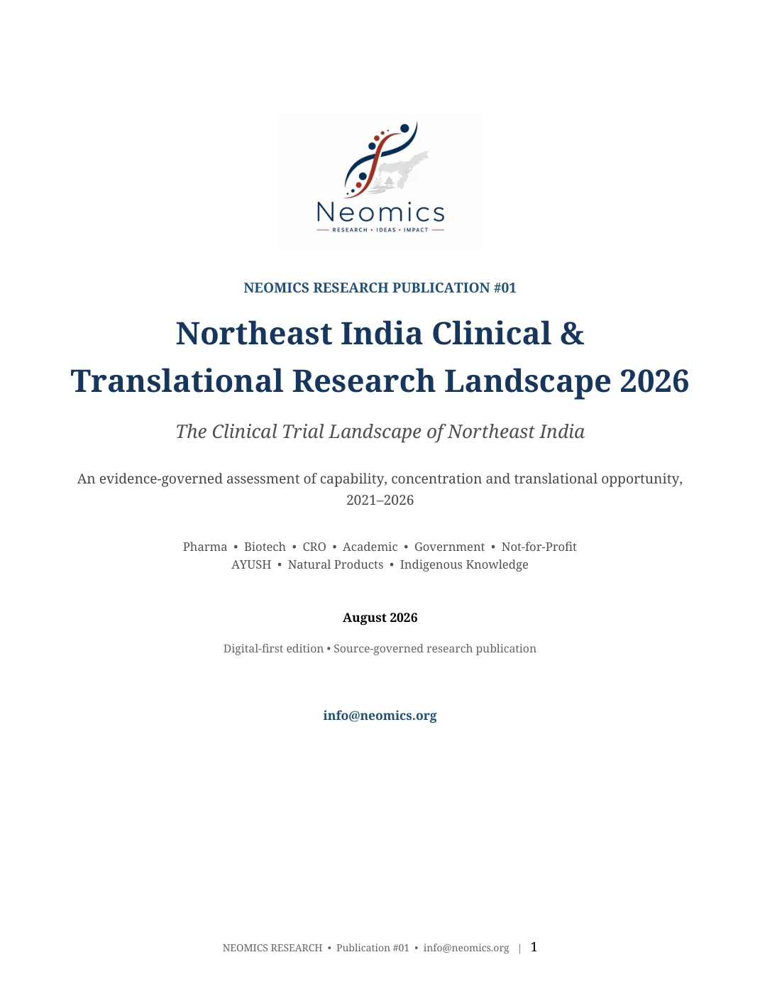 Neomics Research Publication #01 — Page 1